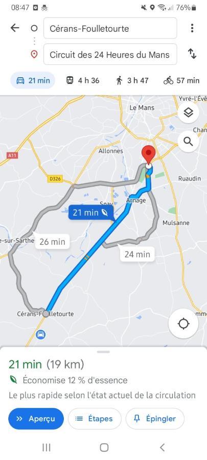 Chambres Pour Les Evenements Du Circuit Du Mans Cerans-Foulletourte Экстерьер фото